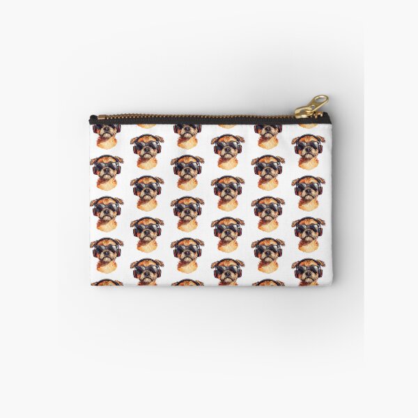 Item preview, Cool Border Terrier Wearing Headphones designed and sold by ChaosReigns91.