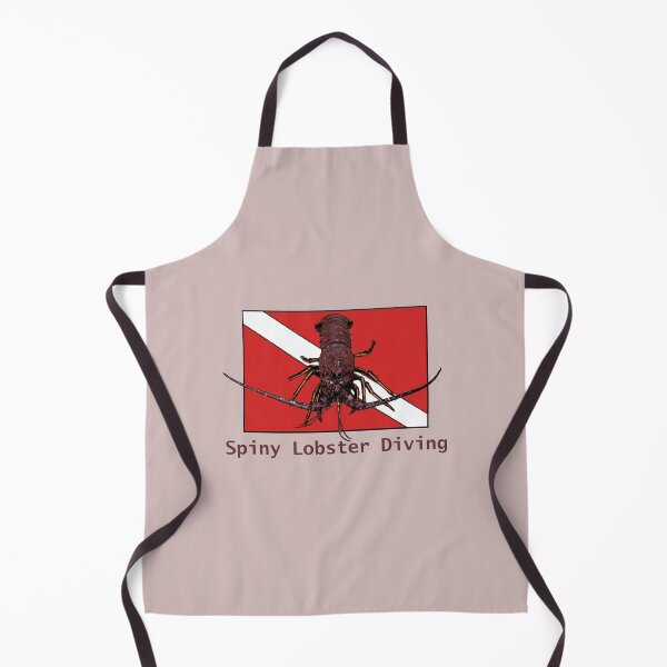 Item preview, Spiny Lobster with a Red Diver Down Flag URM designed and sold by urmaddad.