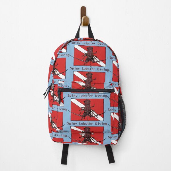 Item preview, Spiny Lobster with a Red Diver Down Flag URM designed and sold by urmaddad.
