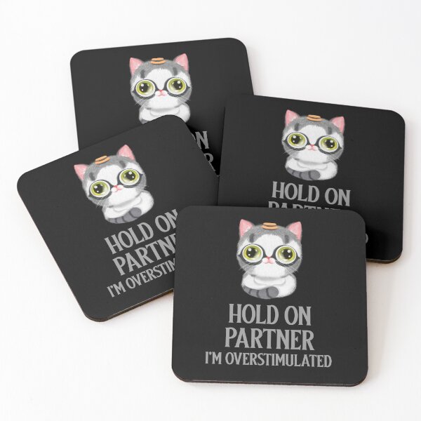 Item preview, Hold On Partner I'm Overstimulated designed and sold by 87-Aesthetics.