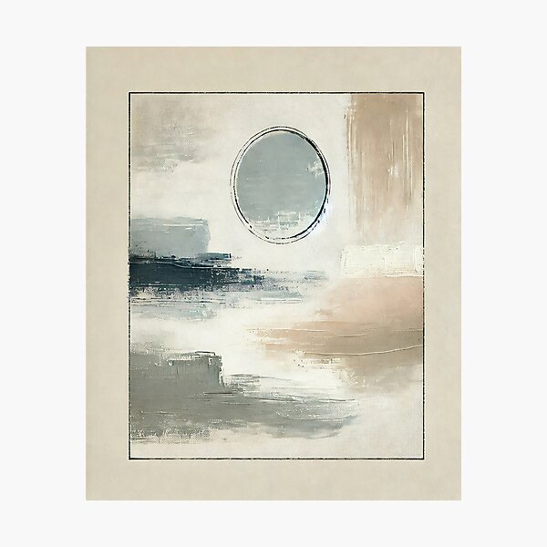 Vista previa del artículo con la obra «Arte abstracto con espátula y simplicidad de inspiración zen», diseñado y vendido por SakuraJapanArt.
