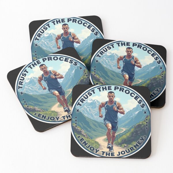 Item preview, Trust the Process, Enjoy the Journey - Motivational Athlete Quote designed and sold by Triathlongram.