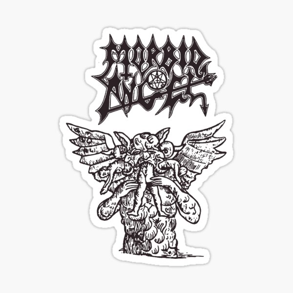 Morbid Angel musique noire Autocollant Mural Décoration Autocollant Vinyle 5/"x4.5/"
