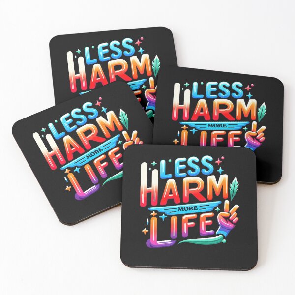 Item preview, Less Harm More Live designed and sold by ZAIKY DREAMS.
