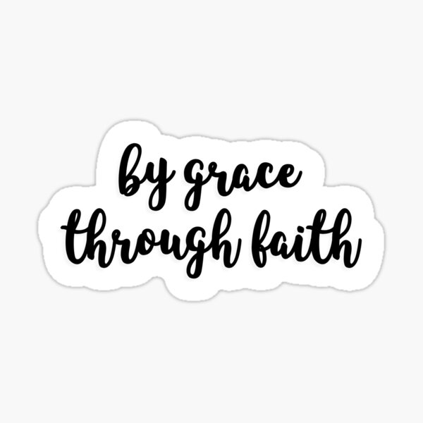 Cursive Faith Sticker