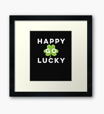 Funny Irish Happy Go Lucky St Patrick's Day Pub Crawl Framed Print