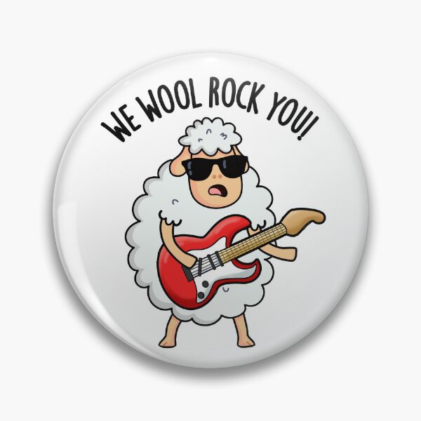 Item preview, We Wool Rock You Funny Sheep Pun  designed and sold by punnybone.