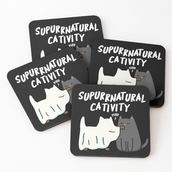 Item preview, Su-purr-natural Cativity Funny Cat Pun (Dark BG) designed and sold by punnybone.