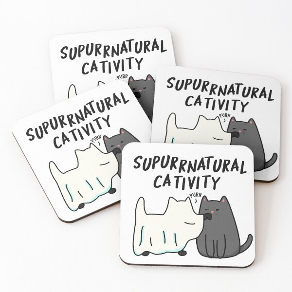 Item preview, Su-purr-natural Cativity Funny Cat Pun  designed and sold by punnybone.