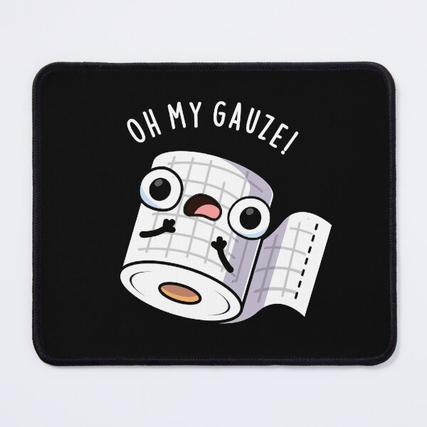 Item preview, Oh My Gauze Funny First Aid Pun (Dark BG) designed and sold by punnybone.