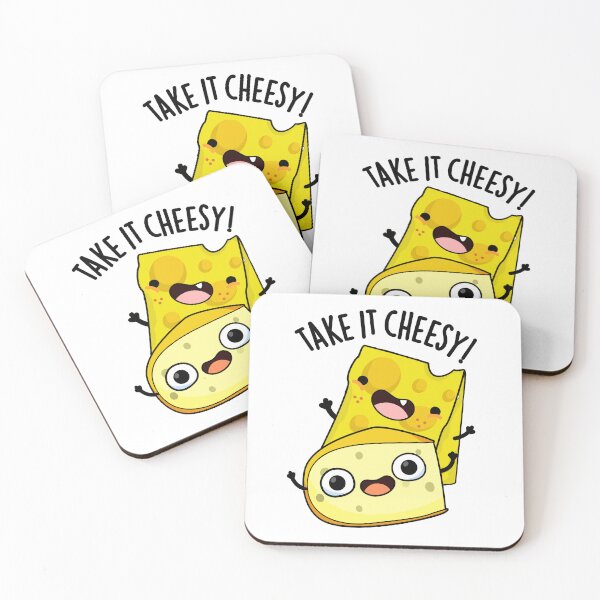 Item preview, Take It Cheesy Funny Food Pun  designed and sold by punnybone.