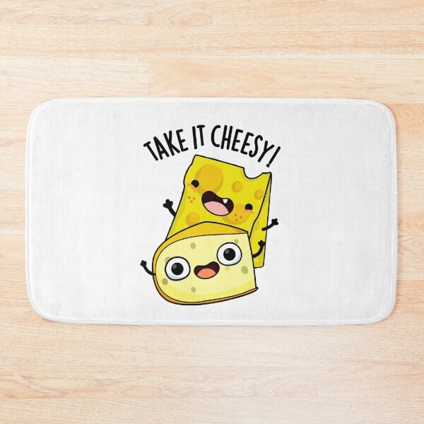 Item preview, Take It Cheesy Funny Food Pun  designed and sold by punnybone.