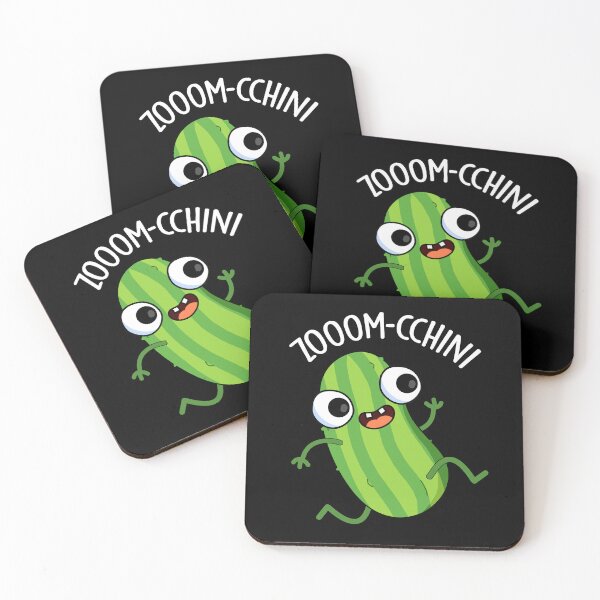 Item preview, Zoom-cchini Funny Zucchini Pun (Dark BG) designed and sold by punnybone.