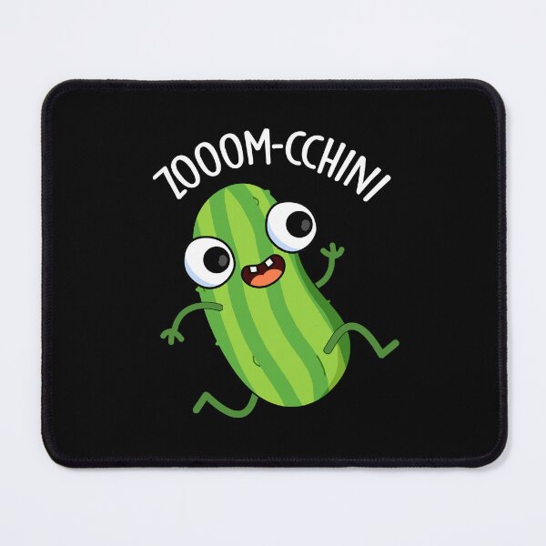 Item preview, Zoom-cchini Funny Zucchini Pun (Dark BG) designed and sold by punnybone.