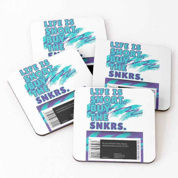 Item preview, 90s Retro Life is Short. Buy the SNKRS Shoebox (Teal) | Sneakerheads designed and sold by Zuriel Hargrove.