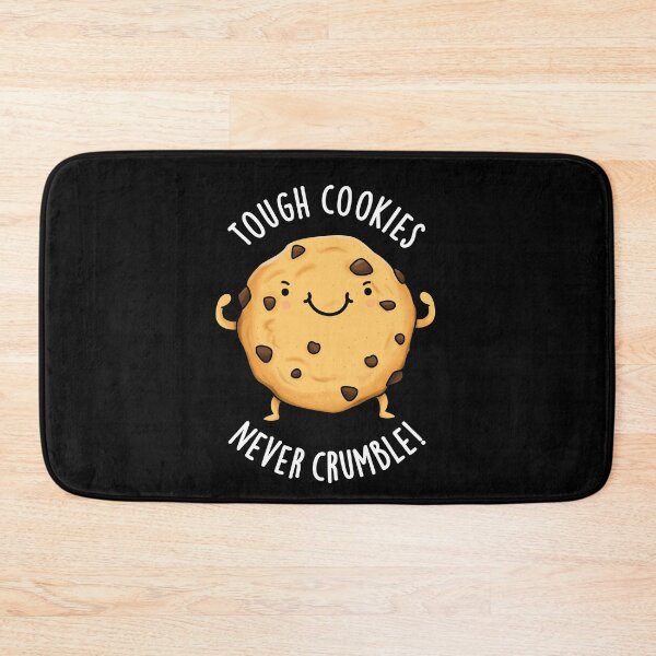 Artikelvorschau, Tough Cookies Never Crumble – Lustiges Wortspiel mit Lebensmitteln (dunkler Hintergrund) entworfen und verkauft von punnybone.