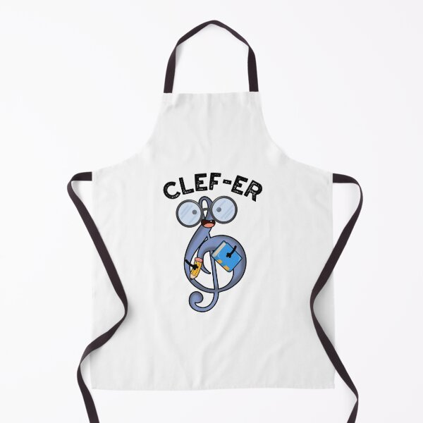 Item preview, Clef-er Funny Music Pun designed and sold by punnybone.