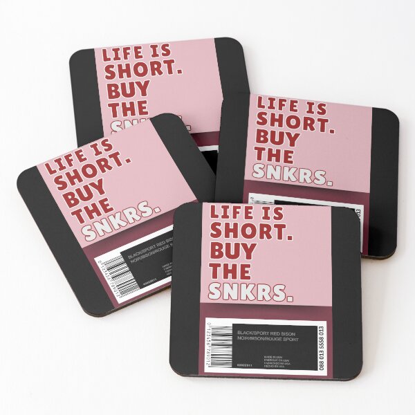 Item preview, Life is Short. Buy the SNKRS Shoebox (Pink x Burgandy) | Sneakerheads designed and sold by Zuriel Hargrove.