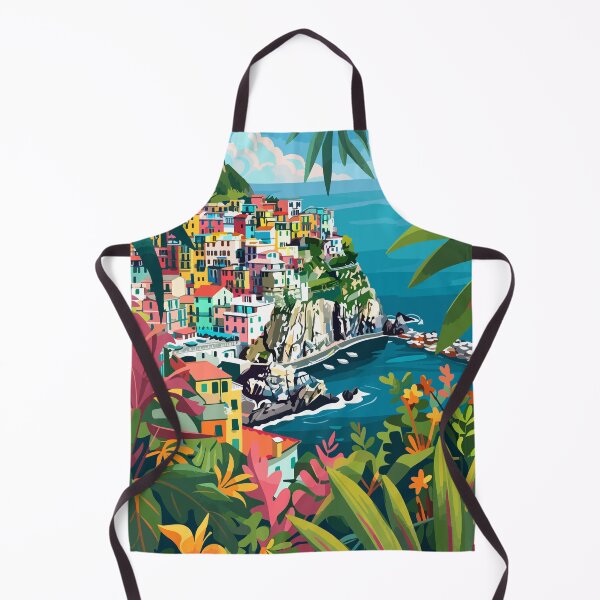Aperçu de l'œuvre Illustration de la nature des Cinque Terre en Ligurie, Italie créée et vendue par LVTFCOarts.