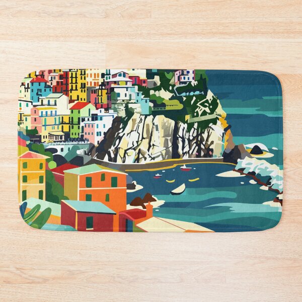 Item preview, Cinque Terre Liguria Italy Minimalist Illustration designed and sold by LVTFCOarts.