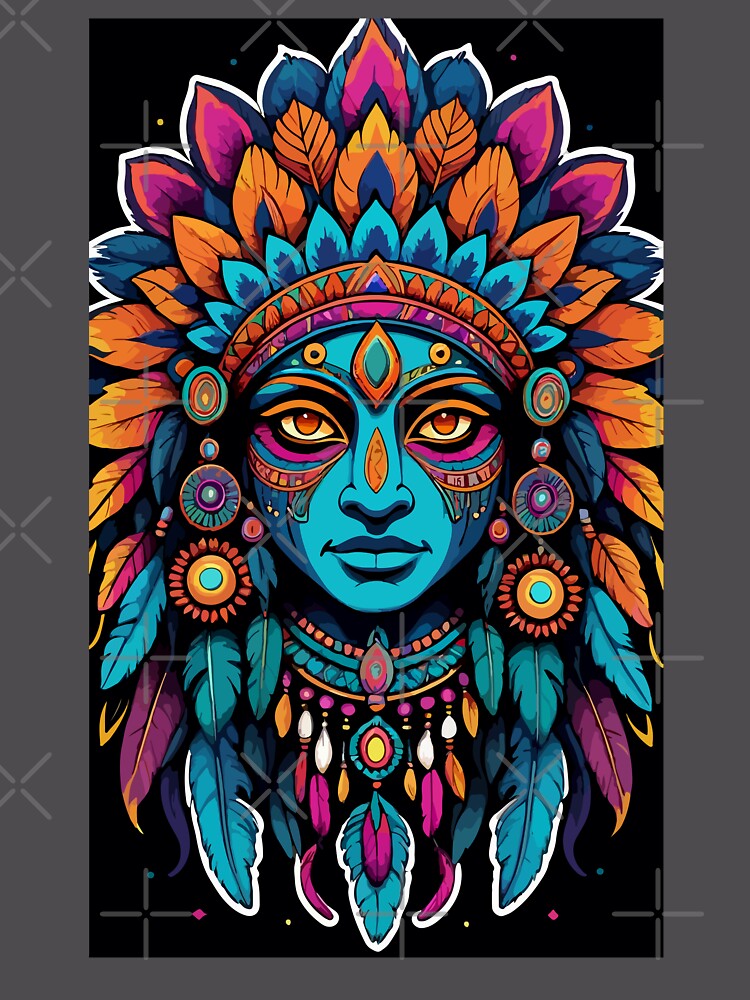 Thumbnail 6 of 6, Premium Oversized Sweatshirt, Native Indian designed and sold by DistortedBrain.