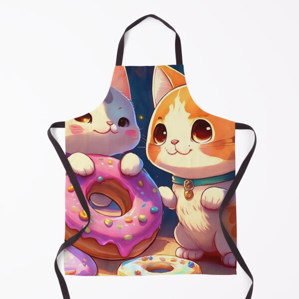 Item preview, “Delightful Donut Pals - Whimsical Cat Illustration” designed and sold by EidansEmpire.