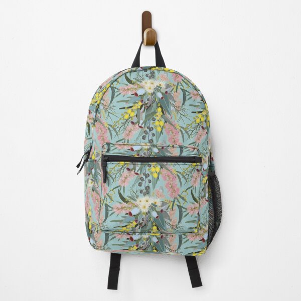 Item preview, Native Bush Blooms - Summer Blue designed and sold by Sketchbook Designs.