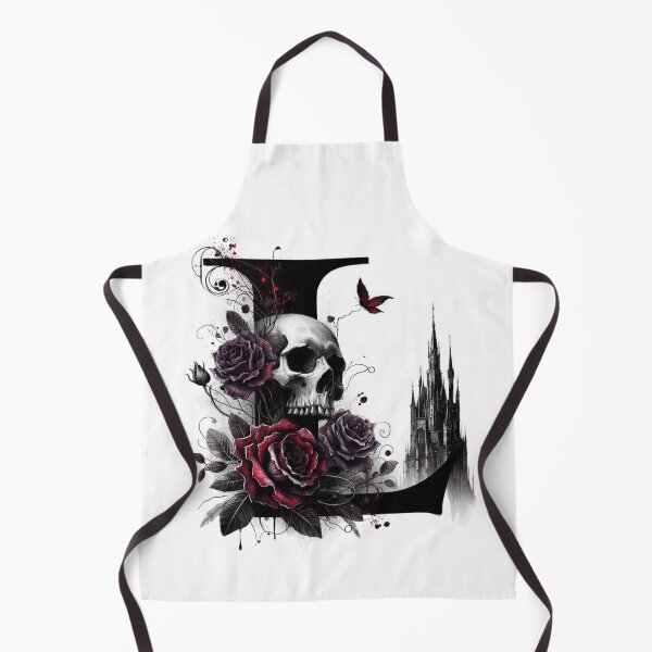 Item preview, Gothic Halloween Skull and Roses L designed and sold by CultDigHoriz.