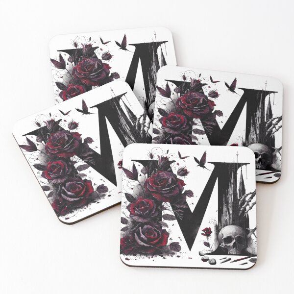 Item preview, Gothic Halloween Skull and Roses M designed and sold by CultDigHoriz.