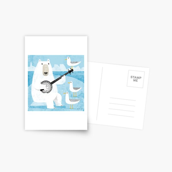 Item preview, Polar Bear on Banjo!  designed and sold by gklucas.