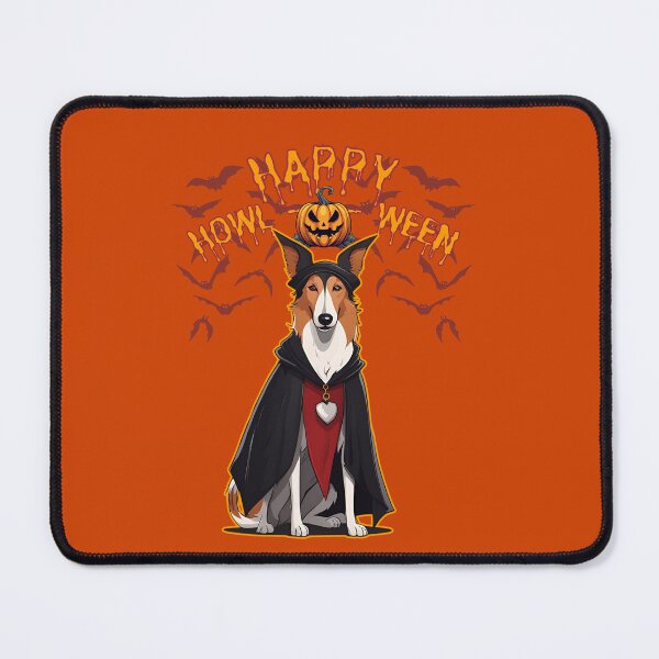 Item preview, Charming Smooth Collie in Vampire Cape - "Happy Howloween" - Halloween Design for Products designed and sold by GoodyPaws.