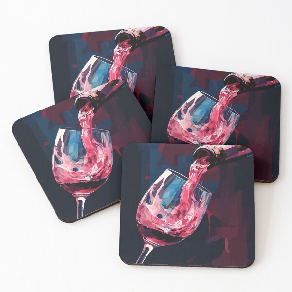 Item preview, keep pouring red wine abstract designed and sold by CraftCartelArt.
