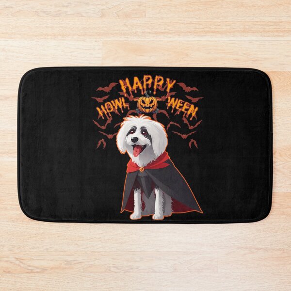 Item preview, Charming Catalan Sheepdog in Vampire Cape - "Happy Howloween" - Halloween Design for Products designed and sold by GoodyPaws.