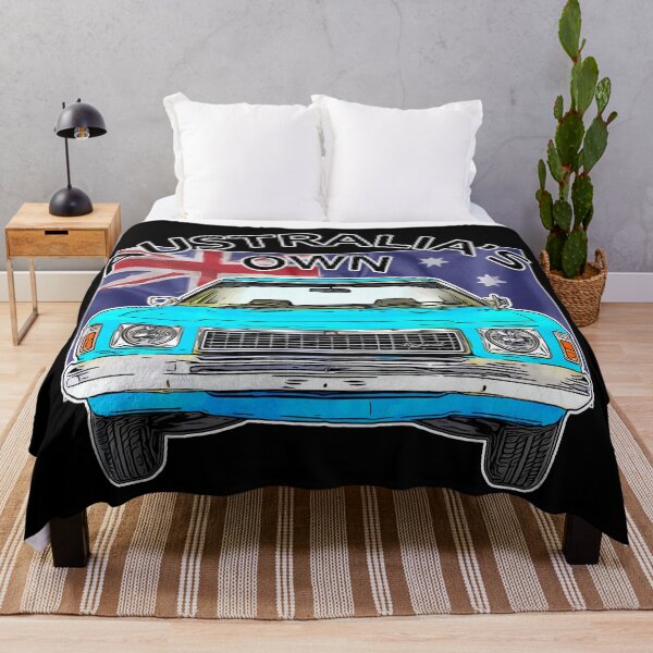 Item preview, Classic Blue HZ Holden - Australian Classic Car Art designed and sold by Michael van der Hoorn.