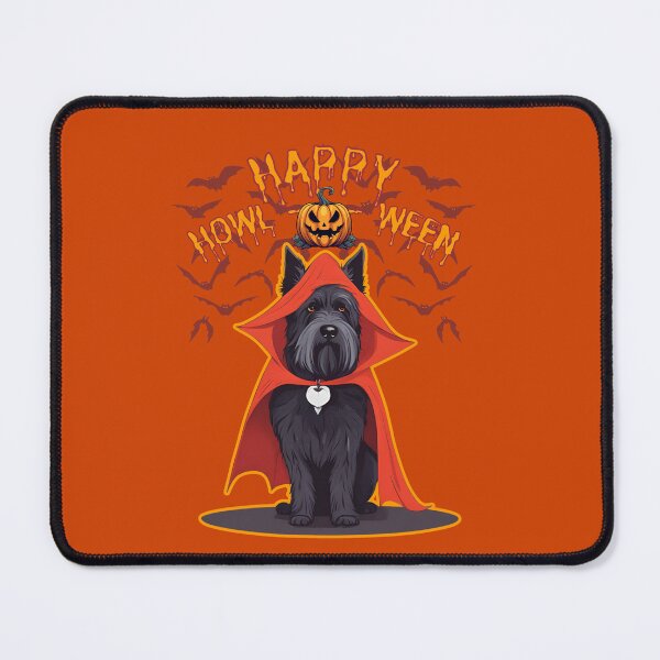 Item preview, Charming Bouvier des Flandres in Vampire Cape - "Happy Howloween" - Halloween Design for Products designed and sold by GoodyPaws.