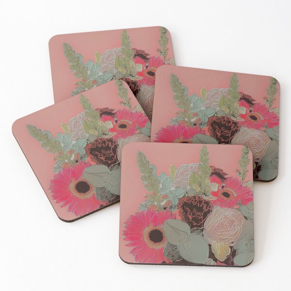 Item preview, Fresh bunch hot coral designed and sold by bekki smith.