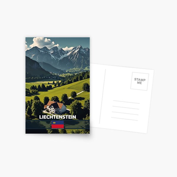 Aperçu de l'œuvre Voyage au Liechtenstein créée et vendue par Thistle-TShop.