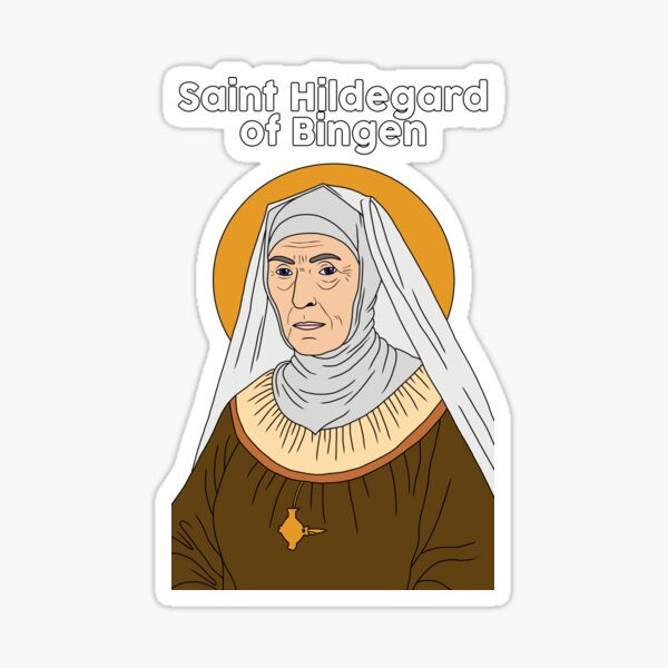 Vista previa del artículo con la obra «Santa Hildegarda de Bingen», diseñado y vendido por elviamontemayor.