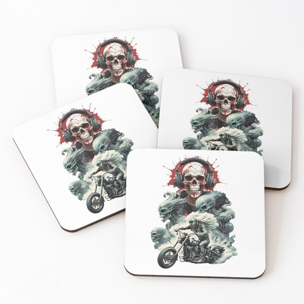 Item preview, Skull And Motorcycle designed and sold by KeopsMurat.