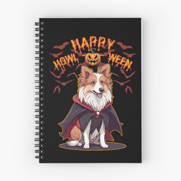 Item preview, Charming Shetland Sheepdog in Vampire Cape - "Happy Howloween" - Halloween Design for Products designed and sold by GoodyPaws.
