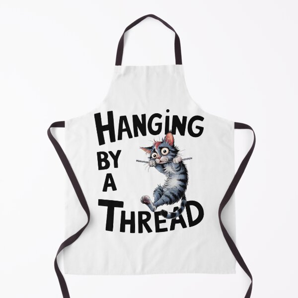 Item preview, Cat Humor Resilience Gift Hanging by a Thread Cute Kitten Stress designed and sold by w1ckerman.