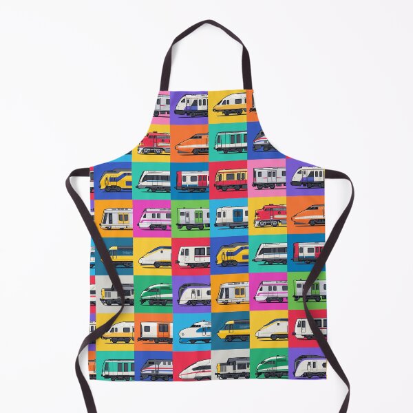 Item preview, World Trains Grid Pattern designed and sold by VoodooCircus.