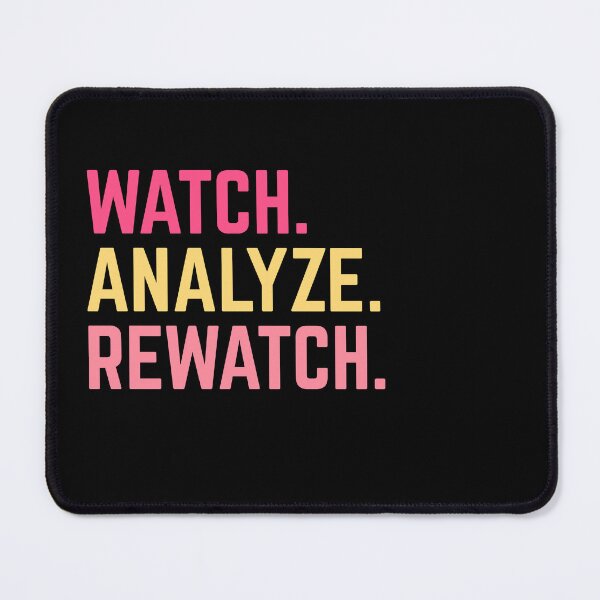 Item preview, Watch, Analyze, Rewatch – For Movie Buffs & Sports Fans Tee designed and sold by PixelCraftBD.