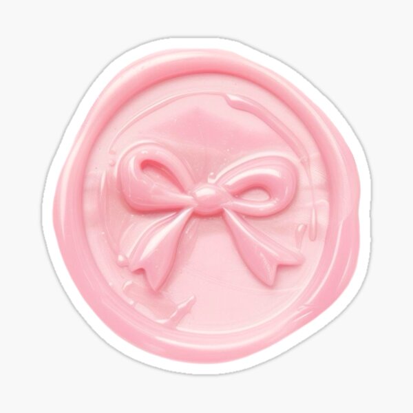 Item preview, pink wax seal - bow  designed and sold by pinkmartinii.