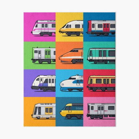 Artikel-Vorschau von World Trains Gittermuster, designt und verkauft von VoodooCircus.
