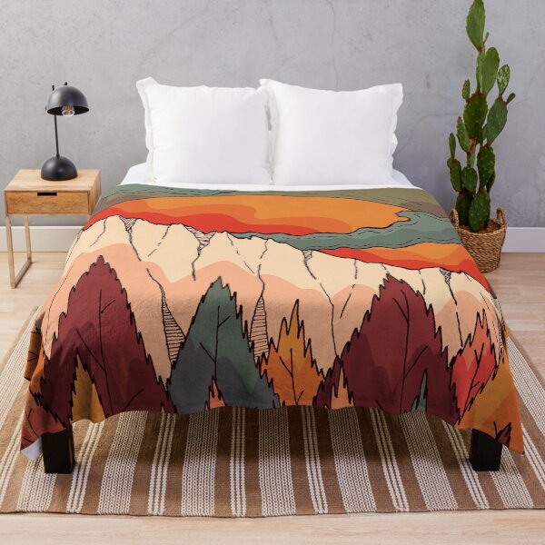 Item preview, Autumn river valley designed and sold by Swadeillustrations.