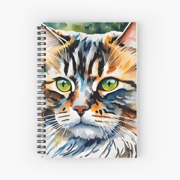 Siberian Cat Breed Pet Portrait Spiral Notebook