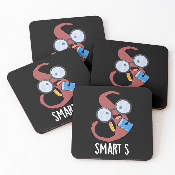 Item preview, Smart S Funny Alphabet Pun (Dark BG) designed and sold by punnybone.