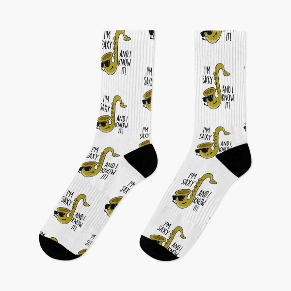 Item preview, I'm Saxy And I Know It Funny Saxophone Pun  designed and sold by punnybone.