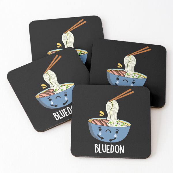 Item preview, Blue-don Funny Udon Pun (Dark BG) designed and sold by punnybone.